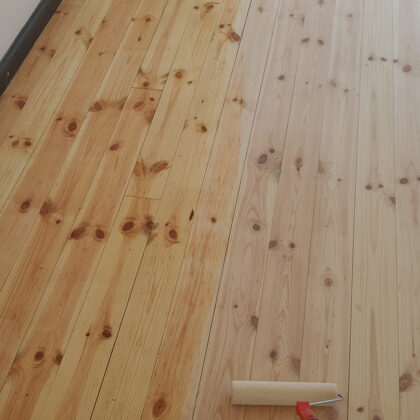 Dēļu grīdu atjaunošana.